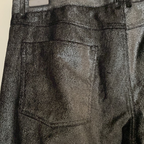 SHARON WAUCHOB SILVER METALIC SHINY PANTS SIZE 44. - Picture 7 of 16